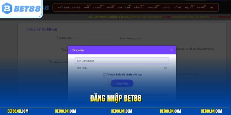 Đăng Nhập BET88 An Toàn – Link Truy Cập Mới Nhất Năm 2026