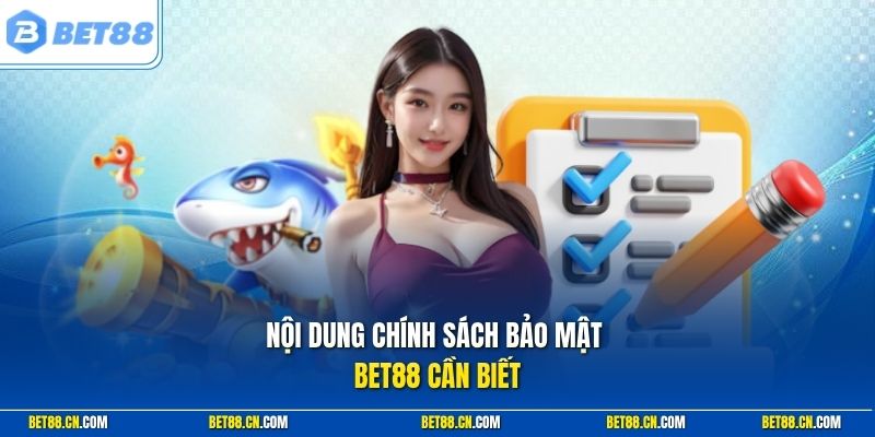 Nội dung chính sách bảo mật Bet88 cần biết